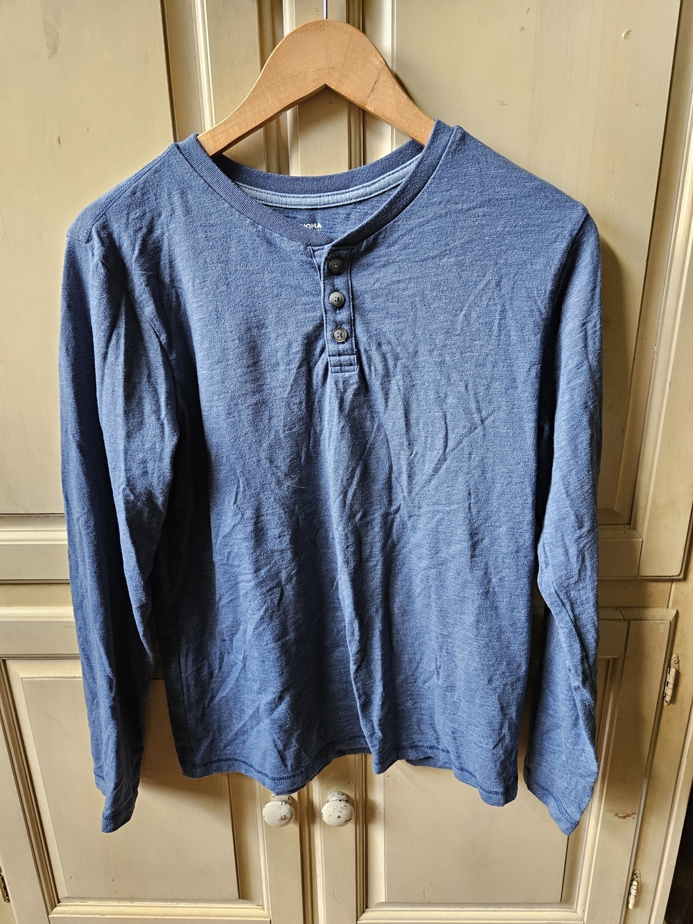 Sonoma Supersoft Henley in Heather Blue